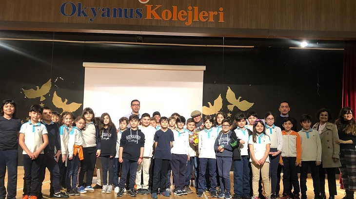 İncek Okyanus Koleji Bu hafta 4 ve 5. Sınıflarımız Gölbaşı Esnaflar Odası Eski Başkanı Hulusi Gürpınar İle “SEVGİ ÇİÇEĞİ” Üzerine Söyleşi Gerçekleştirdi