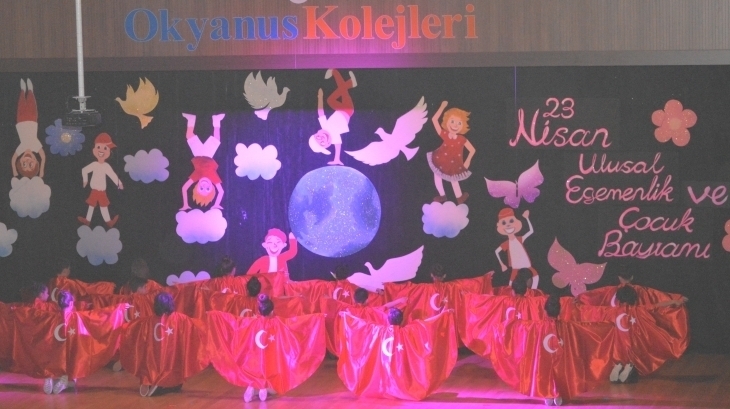 İncek Okyanus Koleji'nde 23 Nisan Coşkusu