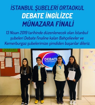 İstanbul Şubeleri Ortaokul Debate (İngilizce Münazara) Finali