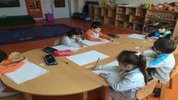 Okul Öncesi Yunuslar Grubu Matematik Etkinliğinde