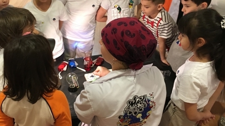 Koleji Okul Öncesi Öğrencileri MadScience Etkinliğinde