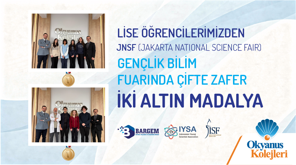 LİSE ÖĞRENCİLERİMİZDEN IYSA (JAKARTA NATIONAL SCIENCE FAIR) GENÇLİK BİLİM FUARINDA ÇİFTE ZAFER