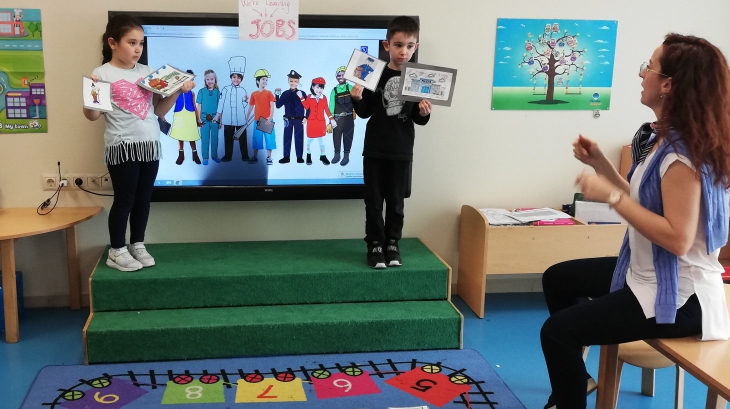 Mavişehir Okyanus Koleji Okul Öncesi Çiçekler Grubu İngilizce Dersinde