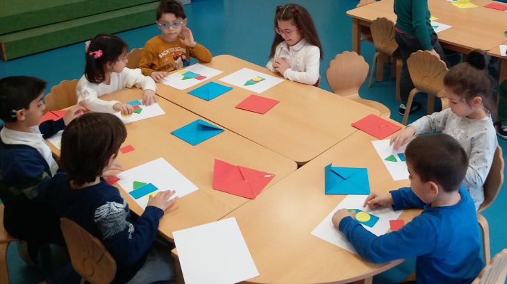 Mimarsinan Okyanus Koleji Okul Öncesi Gökkuşağı Grubu Sanat Etkinliğinde