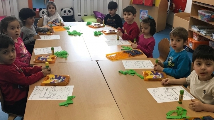 Mimarsinan Okyanus Koleji Okul Öncesi Mercanlar Grubu Sanat Etkinliğinde