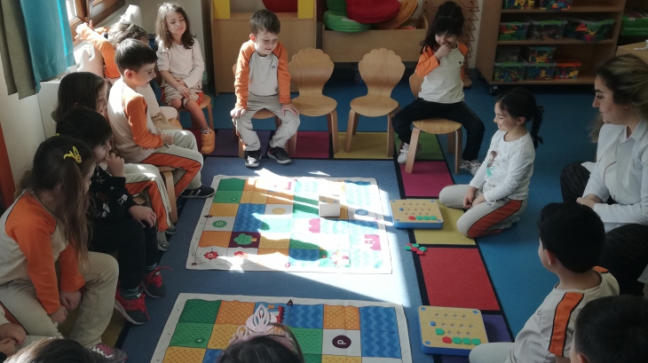 Mimarsinan Okyanus Koleji Okul Öncesi Yıldızlar Grubu Kodlama Dersinde
