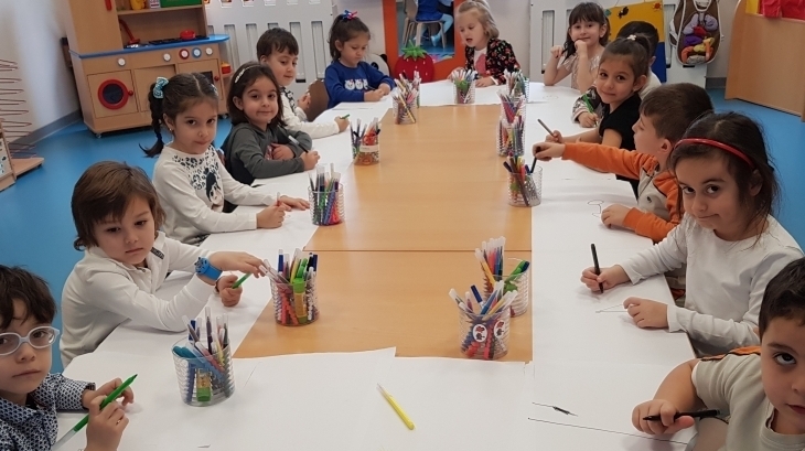 Mimarsinan Okyanus Koleji Okul Öncesi Yunuslar Grubu Sanat Etkinliğinde