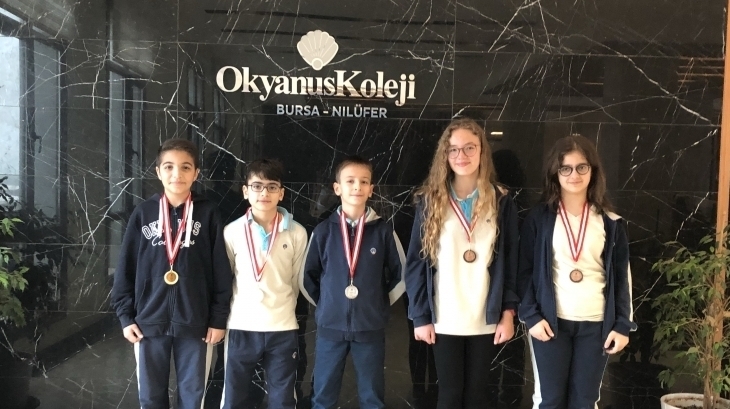 Nilüfer Okyanus Koleji 5. Sınıf Öğrencileri NÖS-4 Sınavında Derece Aldı