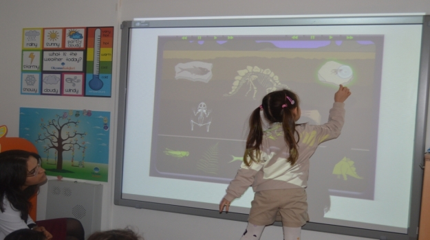 Okul Öncesi A Grubu Öğrencileri Fastrackids Derslerinde Yeryüzü Bilimleri Dersinde