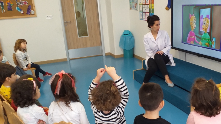 Okul Öncesi Çiçekler Sınıfı Fastrackids Derslerinde