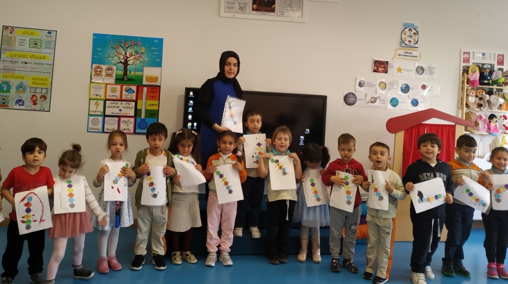 Okul Öncesi Deniz Yıldızı Sınıfı Öğrencileri Aile Katılımı Etkinliğinde