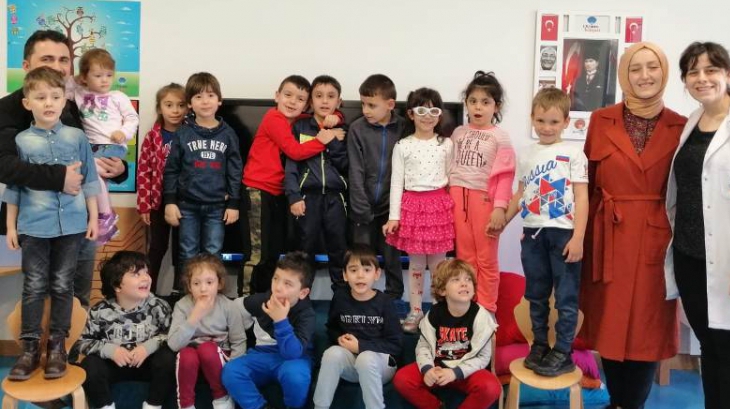 Okul Öncesi Güneş Grubu Öğrencileri Aile Katılımı Etkinliğinde
