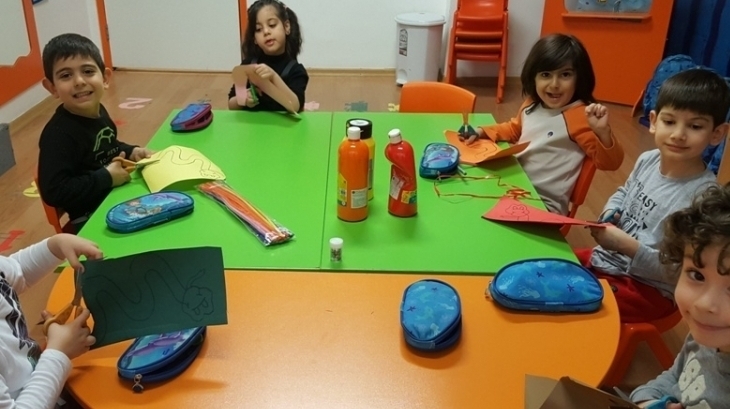 Okul Öncesi Mercan Grubu Sanat Etkinliğinde