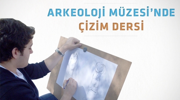 Okyanuslu Öğrenciler, Arkeoloji Müzesi'nde Çizim Yaptı