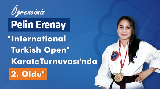 Pelin Erenay, International Turkish Open Karate Turnuvası'nda 2. Oldu