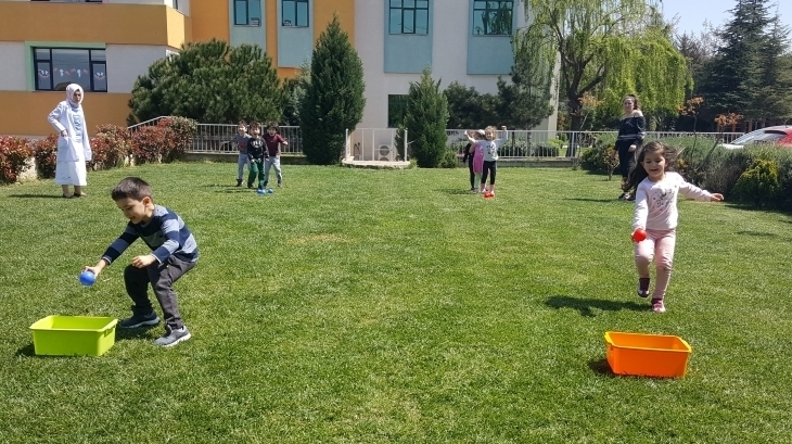 Sancaktepe Okyanus Koleji Okul Öncesi Balıklar Grubu Öğrencileri Kurallı Oyun Etkinliğinde