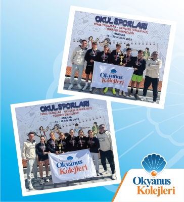 Tenis Branşında Bahçeşehir Okyanus Koleji Türkiye 2.si