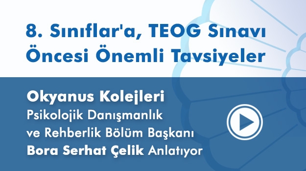 TEOG (Temel Eğitimden Ortaöğretime Geçiş) Sınavları Öncesi Tavsiyeler