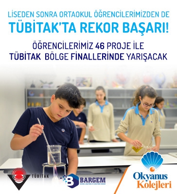 TÜBİTAK Ortaokul Proje Yarışmasında Okyanus Koleji Öğrencilerinden Rekor Başarı
