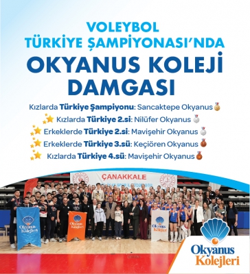 VOLEYBOL TÜRKİYE ŞAMPİYONASI’NDA OKYANUS KOLEJİ DAMGASI!
