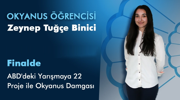 Zeynep Tuğçe Binici, ABD International Science Project Contest Proje Olympiad'da Finalde