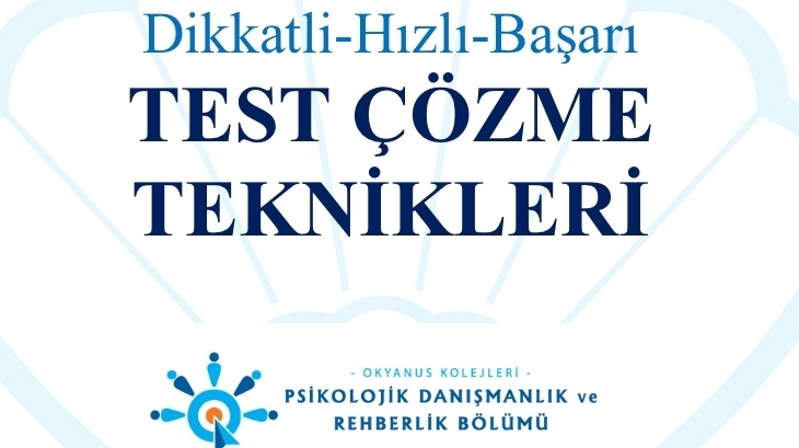 12. Sınıflara Dikkatli Test Çözme Teknikleri Semineri