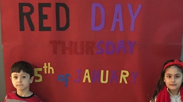 İncek Okyanus İlkokulda "Red Day" Etkinliği
