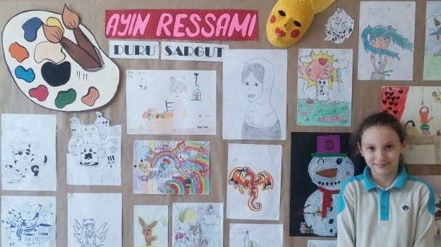 Ataşehir Ortaokulu Ayın Ressamını Seçti