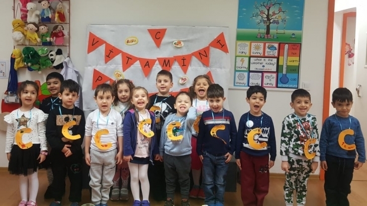 Bahçelievler Okyanus Koleji Okul Öncesi Öğrencileri C Vitamini Partisinde