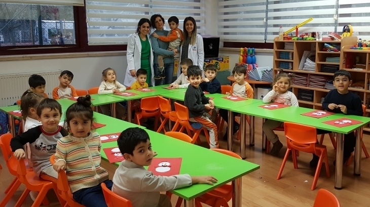 Bahçelievler Okyanus Koleji Okul Öncesi Mercan Grubu Öğrencileri Aile Katılım Etkinliğinde