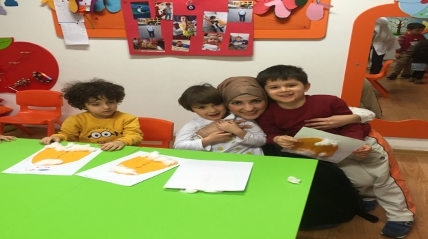 Bahçelievler Okyanus Okul Öncesi Balıklar Grubu Aile Katılımı Etkinliğinde  Kardan Adam Yaptı