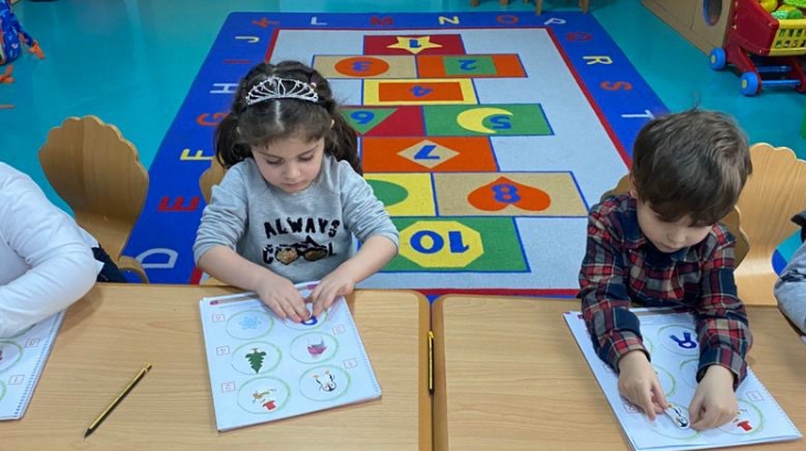 Bahçeşehir Güneş Grubu Okuma-Yazmaya Hazırlık Etkinliğinde