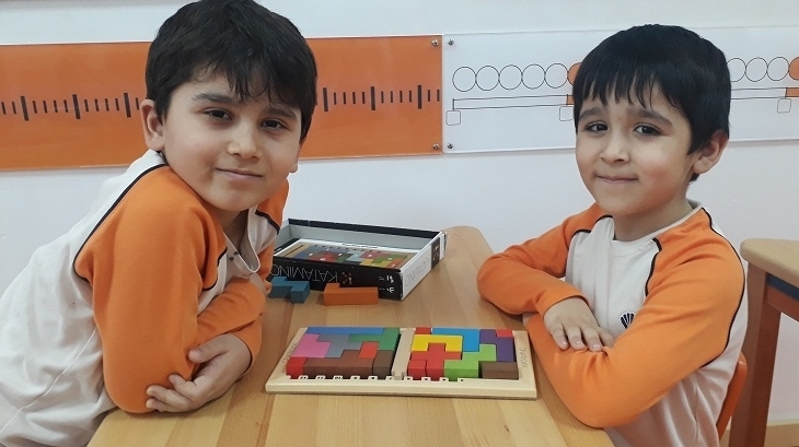 Bahçeşehir Okyanus Koleji Üstün Zekalılar ve Yetenekliler İlkokulunda Katamino Oyununu