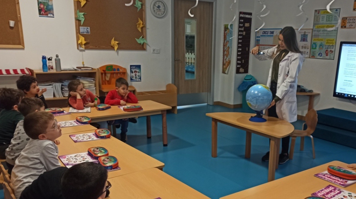 Bayrampaşa Okyanus Koleji Okul Öncesi Yıldızlar Grubu Öğrencileri Bütünleştirilmiş Etkinlik Dersinde