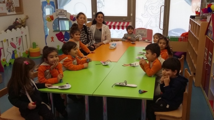 Beykent Okul Öncesi Çiçekler Grubu Aile Katılımı Etkinliğinde