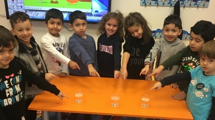 Beykent Okyanus Koleji Okul Öncesi Balıklar Sınıfı Fen ve Doğa  Etkinliğinde