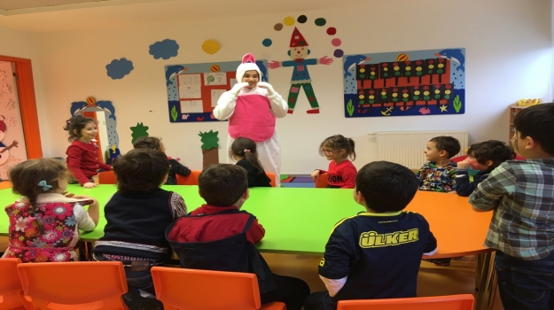 Beykent Okyanus Koleji Okul Öncesi Balıklar Grubu Öğrencileri Drama  Etkinliğinde ;
