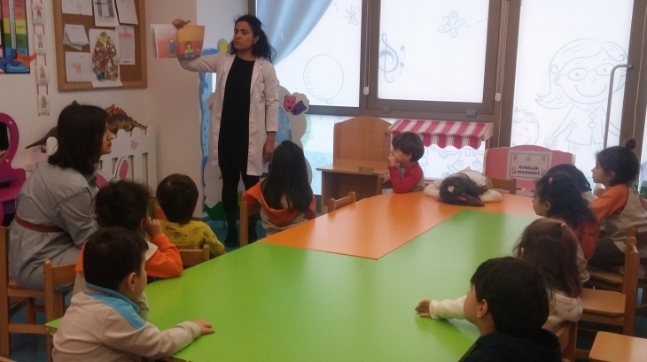 Beykent Okyanus Koleji Okul Öncesi Çiçekler Sınıfı Türkçe Etkinliğinde