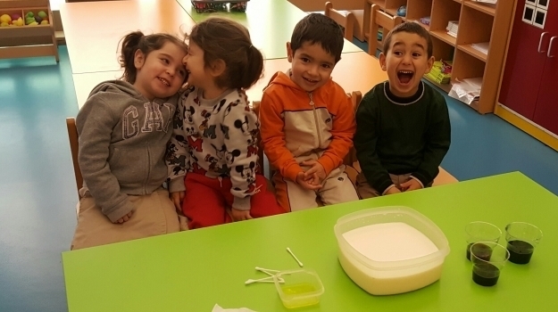 Beykent Okyanus Koleji Okul Öncesi Çiçekler Grubu Öğrencileri Sanat Etkinliğinde