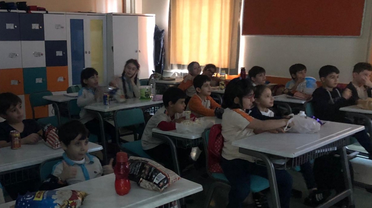 Beylikdüzü Okyanus İlkokulu'nda Film Keyfi