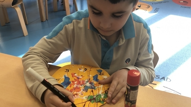 Bornova Okyanus Koleji Okul Öncesi Gökkuşağı Grubu Öğrencilerimiz Sanat Etkinliğinde