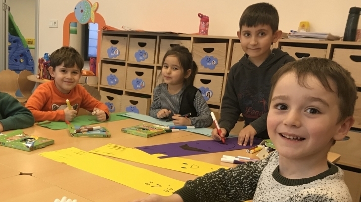 Bornova Okyanus Koleji Okul Öncesi Yıldızlar Grubu Öğrencilerimiz Sanat Etkinliğinde
