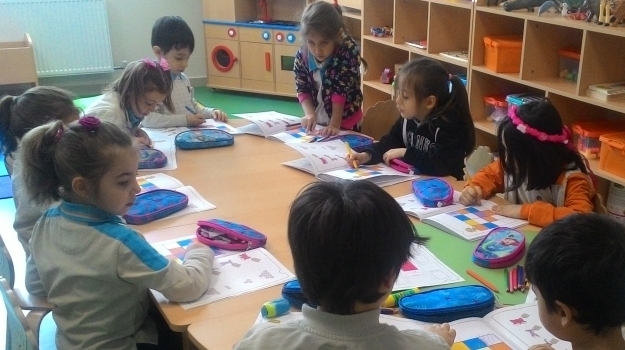 Eryaman Okul Öncesi Güneş Grubu Öğrencileri Okuma ve Yazma Etkinliğinde