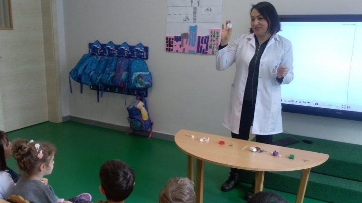 Eryaman Okyanus Koleji Okul Öncesi Bölümü Ay Grubu Öğrencileri Fen Doğa Etkinliğinde