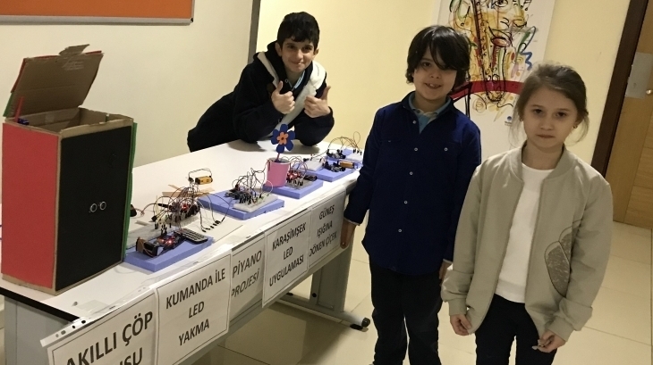 Fatih Okyanus Koleji Öğrencileri Maker Atölyesinde Projelerini Sergilediler.