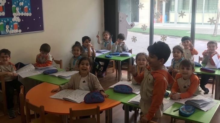 Fatih Okyanus Koleji Yıldızlar Grubu Okuma Yazmaya Hazırlık Dersinde