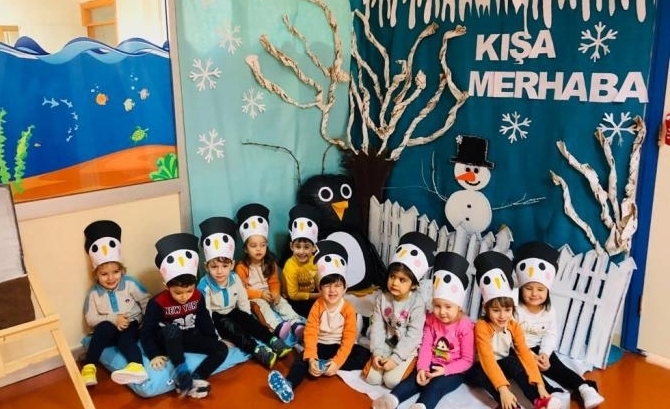Güneşli Okyanus Koleji Okul Öncesi Öğrencileri ‘Kışa Merhaba’ Partisinde