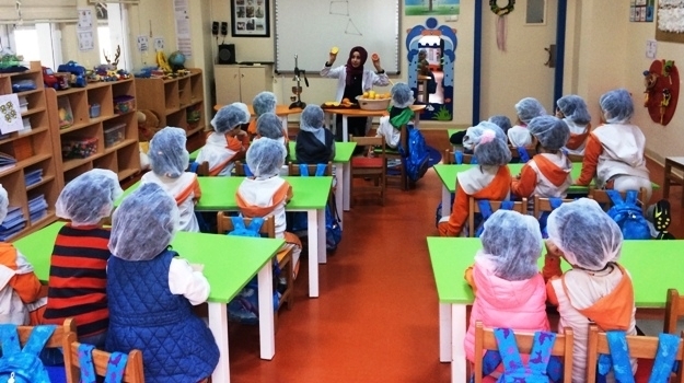 Güneşli Okyanus Koleji Okul Öncesi B Grubu C Vitamini Partisi Yapıyor.