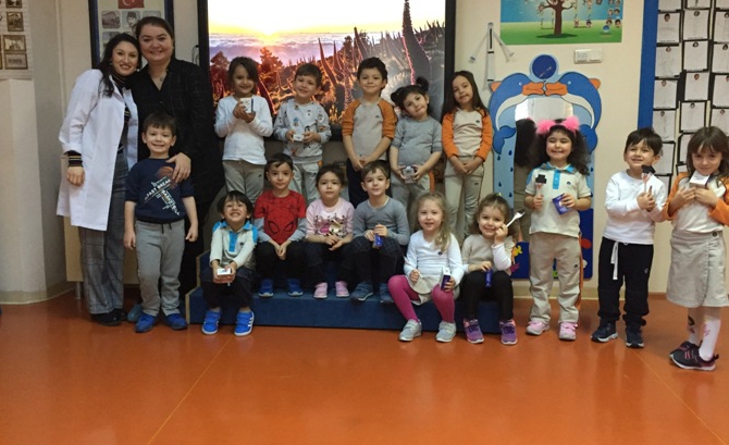 Güneşli Okyanus Koleji Okul Öncesi Balıklar Grubu Aile Katılım Etkinliğinde;