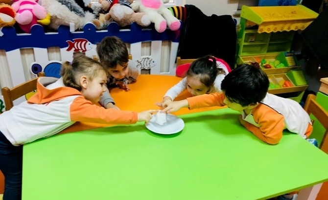 Güneşli Okyanus Koleji Okul Öncesi Çiçekler Grubu Fen ve Doğa Dersinde